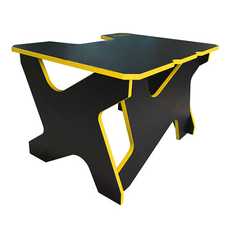 Generic Comfort Gamer Mini/DS/NY Игровой стол чёрно-жёлтый (ЛДСП 25мм ,120 x 90 x 75 см)