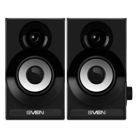 (OEM) SVEN SPS-517 2.0 колонки чёрные (2x3W, USB+БП, дерево)