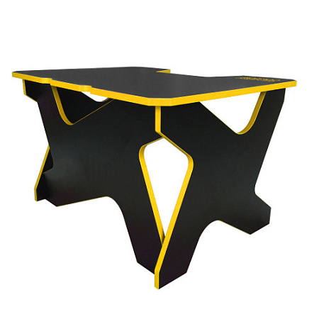 Generic Comfort Gamer Mini/DS/NY Игровой стол чёрно-жёлтый (ЛДСП 25мм ,120 x 90 x 75 см)