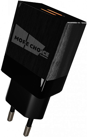 Зарядное устройство СЗУ 2USB 2.1A для Lightning 8-pin More choice NC24i (Black)