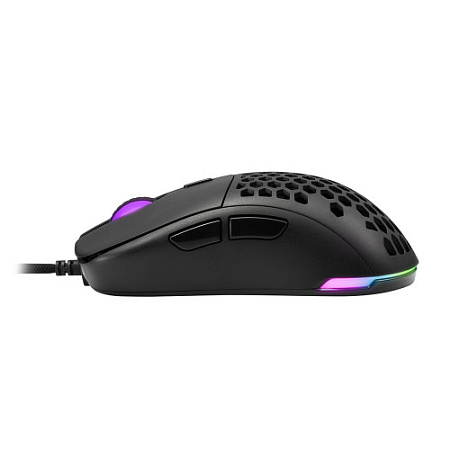 Sharkoon Light2 180 Игровая мышь чёрная (PixArt PMW 3360, Omron, 6 кнопок, 12000 dpi, USB, RGB подсветка)