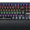 DEFENDER REBORN чёрная игровая клавиатура (Jixian Blue switches, USB, радужная подсветка, 104 кн., GK-165DL)