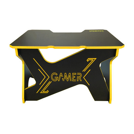 Generic Comfort Gamer Mini Seven/DS/NY Игровой стол чёрно-жёлтый (ЛДСП Е1, 120 x 90 x 75)