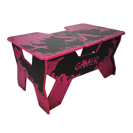 Generic Comfort Gamer2/VS/NV Игровой стол чёрно-фиолетовый (ЛДСП Е1,150 x 90 x 75)