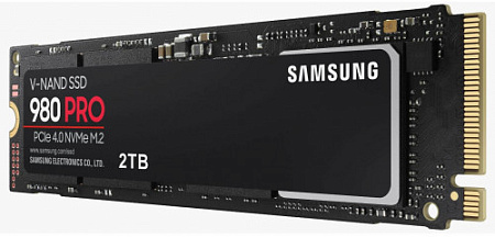 SSD M.2 Samsung 2.0Tb 980 PRO Series <MZ-V8P2T0BW> (PCI-E 4.0 x4 , up to 7000/5100MBs, 1000000 IOPs, 3D TLC, Elpis, NVMe 1.3с, DDR4 1024Mb, 1200TBW, 22х80mm)