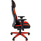 Chairman game 14 чёрное/красное Игровое кресло (ткань, пластик, газпатрон 3 кл, ролики, механизм качания)