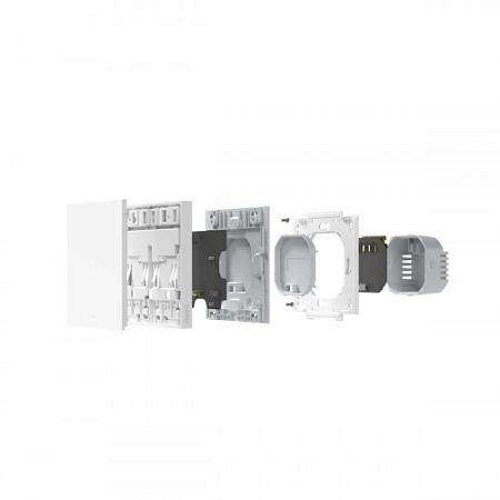 AQARA Smart Wall Switch H1 1КЛ (With Neutral) Умный настенный выключатель белый (без нейтрали, Zigbee 3.0, 110-220В, WS-EUK03)