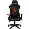 Chairman game 40 чёрный/оранжевый Игровое кресло (экокожа, регулируемый угол наклона, механизм качания)