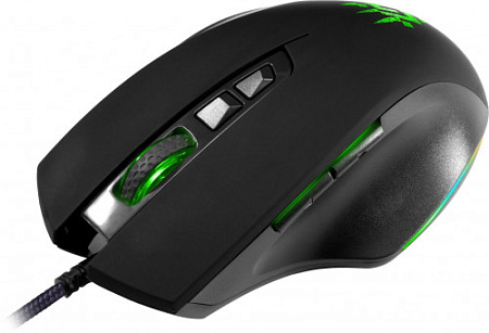 DEFENDER WOLVERINE чёрная игровая мышь (USB, RGB подсветка, 7 кнопок, 12800 dpi, GM-700L)