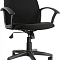 CHAIRMAN 681 чёрное Офисное кресло (ткань, пластик, газпатрон 3 кл, ролики)