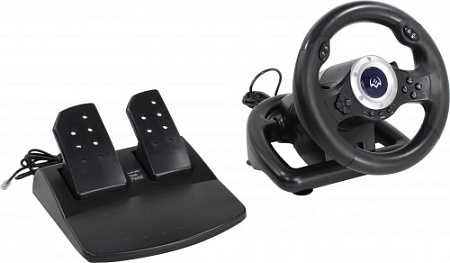 SVEN GC-W500 Руль чёрный (виброотдача, педали, джойстик, 10кн., USB)