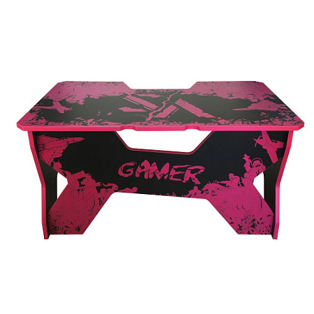 Generic Comfort Gamer2/VS/NV Игровой стол чёрно-фиолетовый (ЛДСП Е1,150 x 90 x 75)