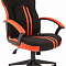 Chairman game 26 Игровое кресло черный/красный  (экокожа, регулируемый угол наклона, механизм качания)