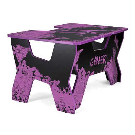 Generic Comfort Gamer2/VS/NP Игровой стол чёрно-розовый (ЛДСП Е1,150 x 90 x 75)