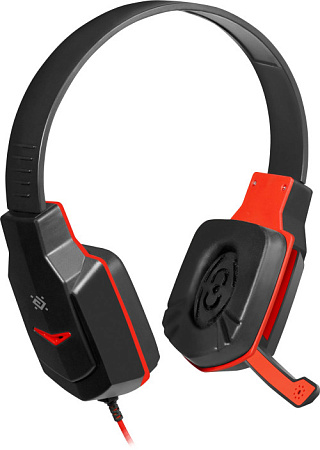 (Плохая упаковка) DEFENDER WARHEAD G-320 черно-красная Игровая гарнитура (40 мм, 2 x 3,5-мм джек)