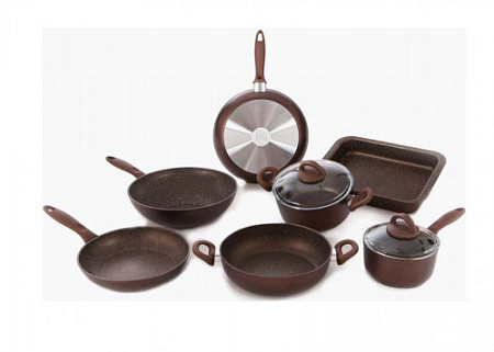 Кастрюля ILLA Gourmet с 2-мя ручками без крышки 24 см. 4,35 л (GC8424)