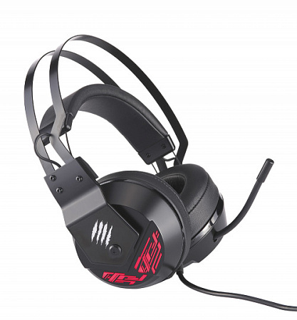 Mad Catz F.R.E.Q. 4 Игровые наушники чёрные (7.1, USB, RGB подсветка, 50 мм неодимовые магниты, 32 Ом, 20 ~ 20000 Гц, микрофон)