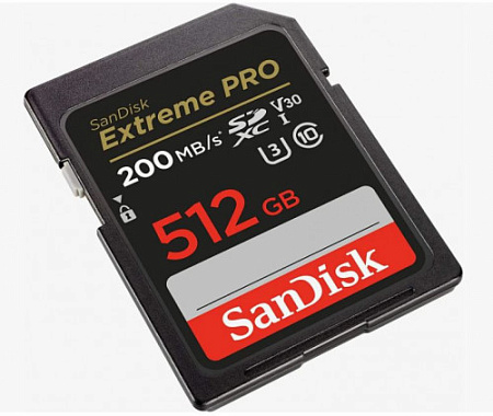 Флеш карта SDXC 512GB SanDisk Extreme Pro UHS-I Class 3 (U3) V30 200/140 MB/s <SDSDXXD-512G-GN4IN>