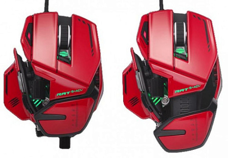 Mad Catz R.A.T. 8+ ADV Игровая мышь красная (PMW3389, Omron, USB, 11 кнопок, 20000 dpi, RGB подсветка)