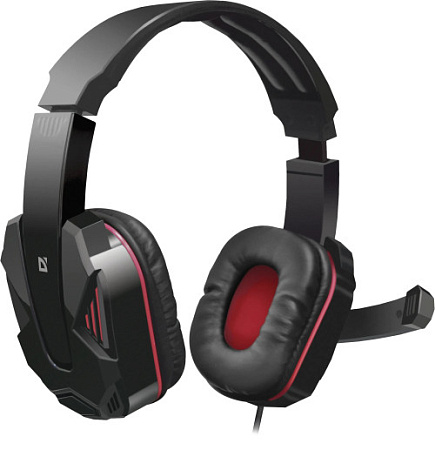 (Плохая упаковка) DEFENDER Warhead G-260 Игровая гарнитура (красный + черный, кабель 1,8 м )