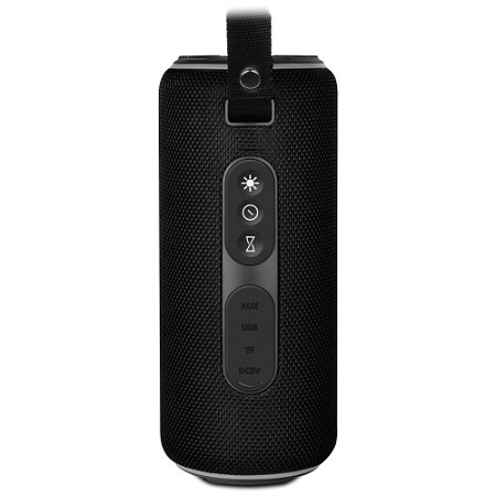 (OEM) SVEN PS-285 2.0 Мобильные колонки чёрные (IPx7, 2x10W, USB, Bluetooth, micro SD, AUX, подсветк
