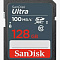 Флеш карта SDXC 128GB SanDisk SDXC Class 10 UHS-I U1 Ultra R 100MB/s <SDSDUNR-128G-GN3IN>