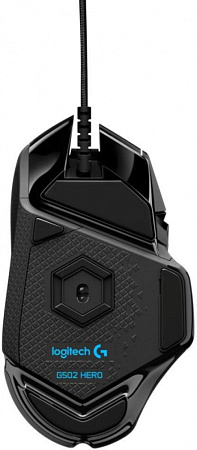 LOGITECH G502 Hero черная Игровая мышь (11 кнопок, LIGHTFORCE hybrid switches, HERO 25K, 25600 dpi, USB, USB-C, RGB подсветка, 910-005474/910-005470/910-005471)
