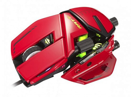 Mad Catz R.A.T. 8+ ADV Игровая мышь красная (PMW3389, Omron, USB, 11 кнопок, 20000 dpi, RGB подсветка)