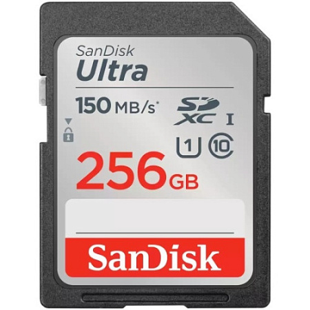 Флеш карта SDXC 256GB SanDisk SDXC Class 10 UHS-I U1 Ultra R 150MB/s <SDSDUNC-256G-GN6IN>