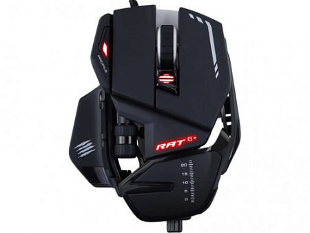 Mad Catz R.A.T. 6+ Игровая мышь чёрная (PMW3360, Omron, USB, 11 кнопок, 12000 dpi, RGB подсветка)