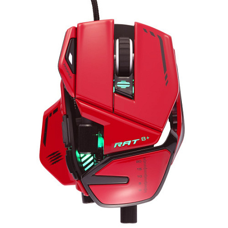 Mad Catz R.A.T. 8+ ADV Игровая мышь красная (PMW3389, Omron, USB, 11 кнопок, 20000 dpi, RGB подсветка)