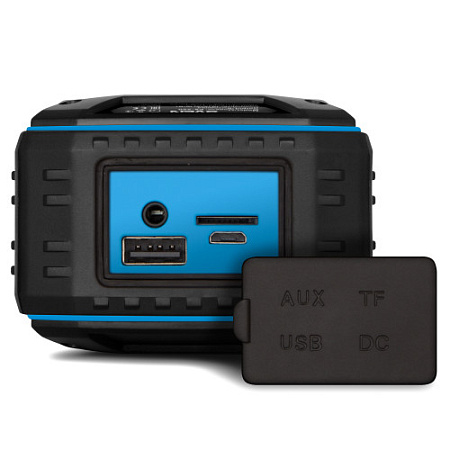 (OEM) SVEN PS-220 2.0 Мобильные колонки чёрно-синие (2x5W, IPx5, mini Jack, USB, Bluetooth, micro SD