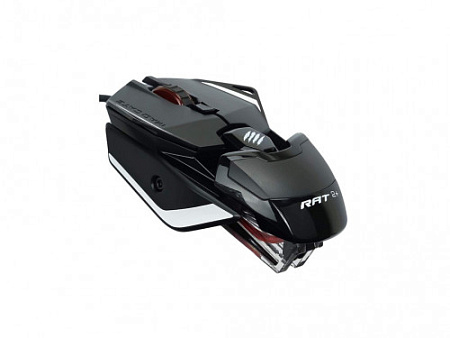 Mad Catz R.A.T. 2+ Игровая мышь чёрная (PMW3325, USB, 3 кнопки, 5000 dpi, красная подсветка)