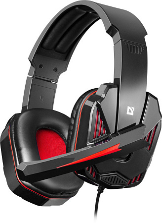 (Плохая упаковка) DEFENDER Warhead G-260 Игровая гарнитура (красный + черный, кабель 1,8 м )