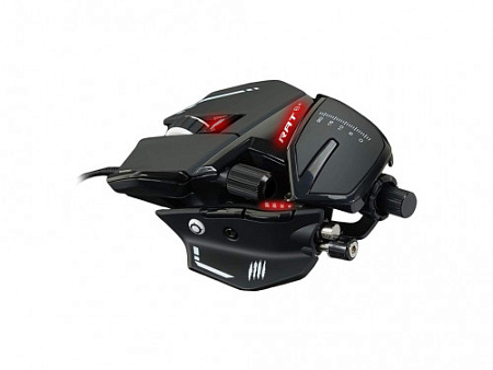 Mad Catz R.A.T. 8+ Игровая мышь чёрная (PMW3389, Omron, USB, 11 кнопок, 16000 dpi, RGB подсветка)