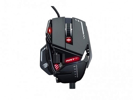 Mad Catz R.A.T. 8+ Игровая мышь чёрная (PMW3389, Omron, USB, 11 кнопок, 16000 dpi, RGB подсветка)