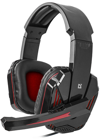 (Плохая упаковка) DEFENDER Warhead G-260 Игровая гарнитура (красный + черный, кабель 1,8 м )